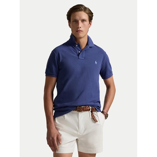 Polo Ralph Lauren Polo 710536856441 Granatowy Slim Fit ze sklepu MODIVO w kategorii T-shirty męskie - zdjęcie 182701429