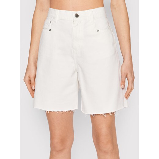 TWINSET Szorty jeansowe 221TT2390 Biały Regular Fit ze sklepu MODIVO w kategorii Szorty - zdjęcie 182701457
