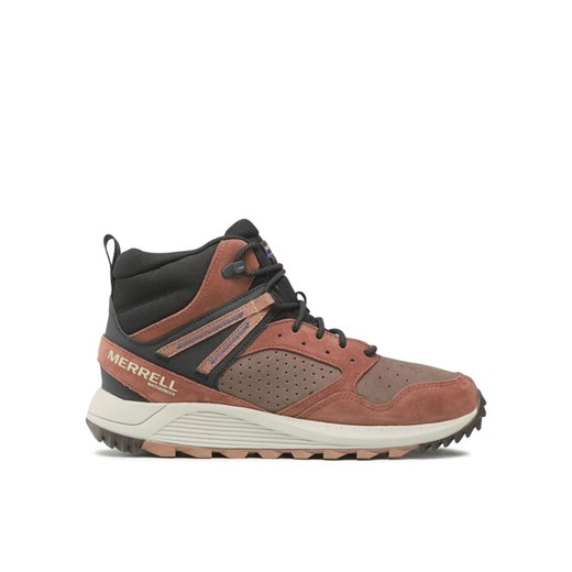 Merrell Trekkingi Wildwood Sb Mid Wp J067299 Brązowy ze sklepu MODIVO w kategorii Buty trekkingowe męskie - zdjęcie 182701478