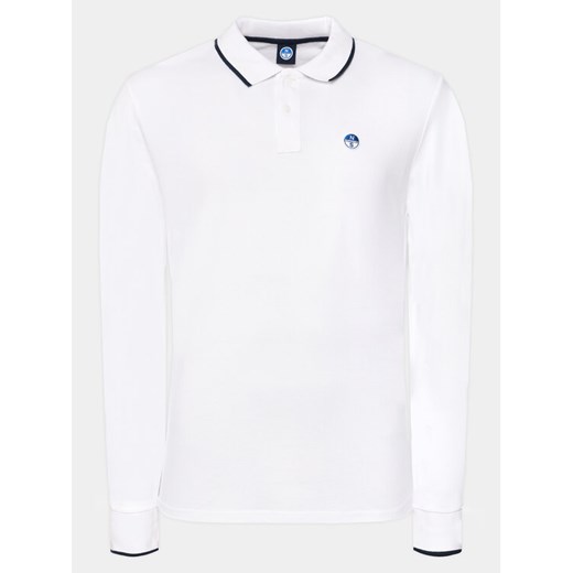 North Sails Polo Basic 692454 Biały Regular Fit ze sklepu MODIVO w kategorii T-shirty męskie - zdjęcie 182701488