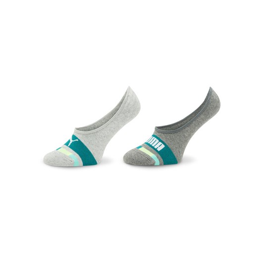 Puma Zestaw 2 par stopek dziecięcych Kids Seasonal Footie 2P 938009 Szary ze sklepu MODIVO w kategorii Skarpetki dziecięce - zdjęcie 182701498
