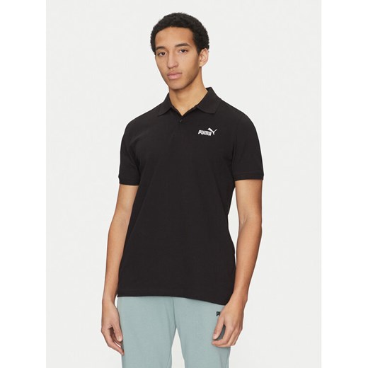 Puma Polo Essentials 682552 Czarny Regular Fit ze sklepu MODIVO w kategorii T-shirty męskie - zdjęcie 182701499