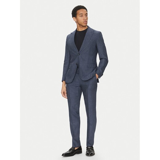 BOSS Garnitur C-Huge-Peak-252 50540764 Granatowy Slim Fit ze sklepu MODIVO w kategorii Garnitury męskie - zdjęcie 182701516