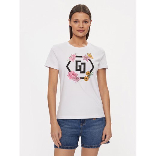 Gaudi T-Shirt 411BD64022 Biały Regular Fit ze sklepu MODIVO w kategorii Bluzki damskie - zdjęcie 182701555