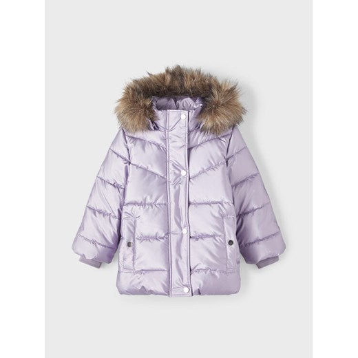 NAME IT Kurtka zimowa 13218548 Fioletowy Regular Fit ze sklepu MODIVO w kategorii Kombinezony i kurtki - zdjęcie 182701556