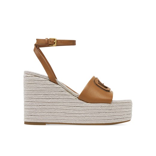 Guess Espadryle FLJTAN LEA04 Brązowy ze sklepu MODIVO w kategorii Espadryle damskie - zdjęcie 182701566
