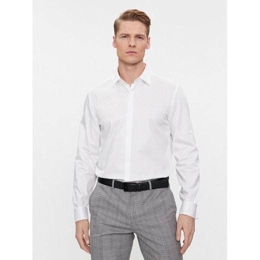 Hugo Koszula Kennew 50508549 Biały Slim Fit ze sklepu MODIVO w kategorii Koszule męskie - zdjęcie 182701676