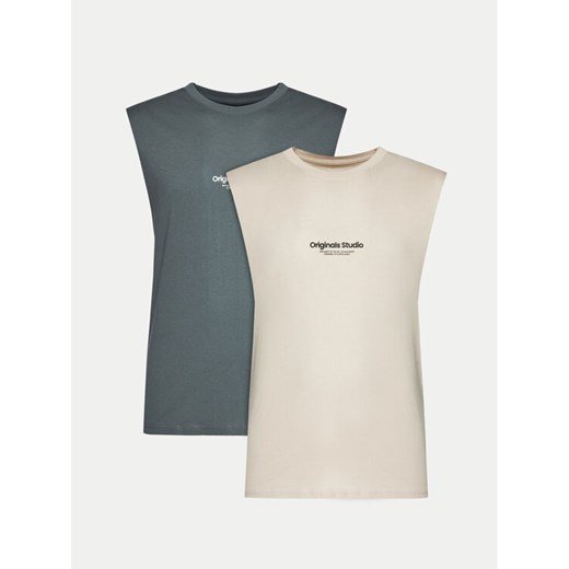 Jack&Jones Komplet 2 tank topów Vesterbro 12260785 Kolorowy Oversize ze sklepu MODIVO w kategorii T-shirty męskie - zdjęcie 182701678