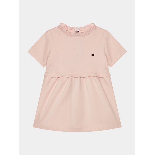 Tommy Hilfiger Sukienka codzienna KN0KN01757 Różowy Regular Fit ze sklepu MODIVO w kategorii Sukienki niemowlęce - zdjęcie 182701705