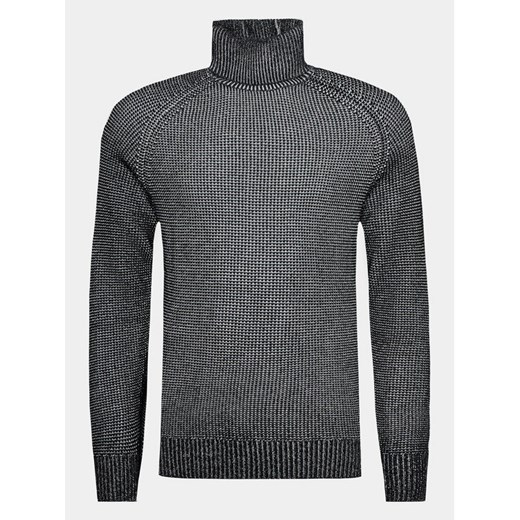 INDICODE Golf Alexavin 35-687 Czarny Regular Fit ze sklepu MODIVO w kategorii Swetry męskie - zdjęcie 182701747