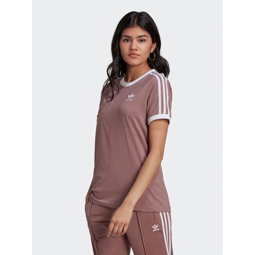 adidas T-Shirt adicolor 3-Stripes HL6689 Różowy Regular Fit 30 MODIVO