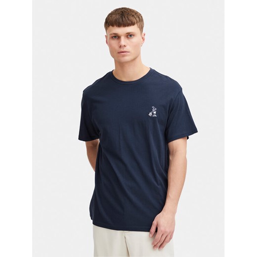 Solid T-Shirt Ilias 21108139 Granatowy Regular Fit ze sklepu MODIVO w kategorii T-shirty męskie - zdjęcie 182701808