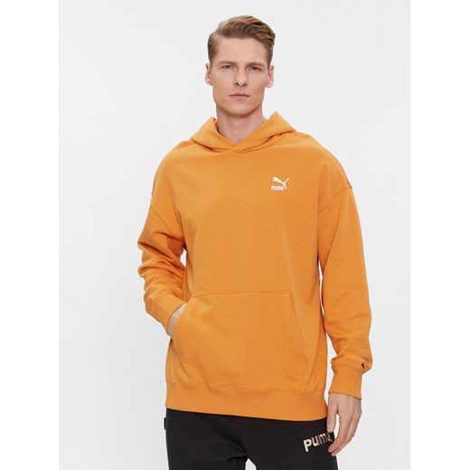 Puma Bluza Classics 535601 Pomarańczowy Relaxed Fit ze sklepu MODIVO w kategorii Bluzy męskie - zdjęcie 182701898
