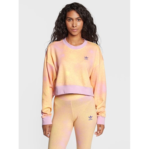 adidas Bluza Allover Print HL6599 Kolorowy Loose Fit ze sklepu MODIVO w kategorii Bluzy damskie - zdjęcie 182701915