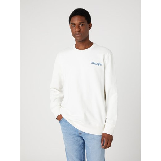 Wrangler Bluza Graphic W652I4W02 112334247 Biały Relaxed Fit ze sklepu MODIVO w kategorii Bluzy męskie - zdjęcie 182701919