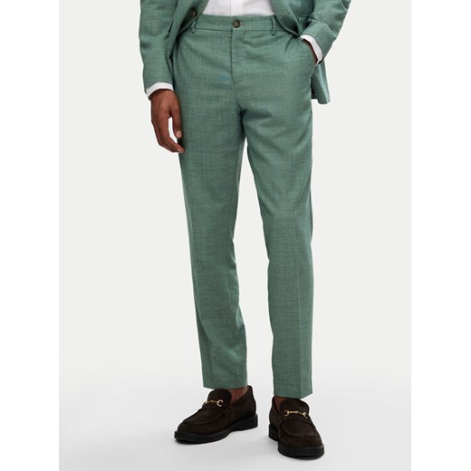 Selected Homme Spodnie garniturowe 16087871 Zielony Slim Fit ze sklepu MODIVO w kategorii Spodnie męskie - zdjęcie 182701926