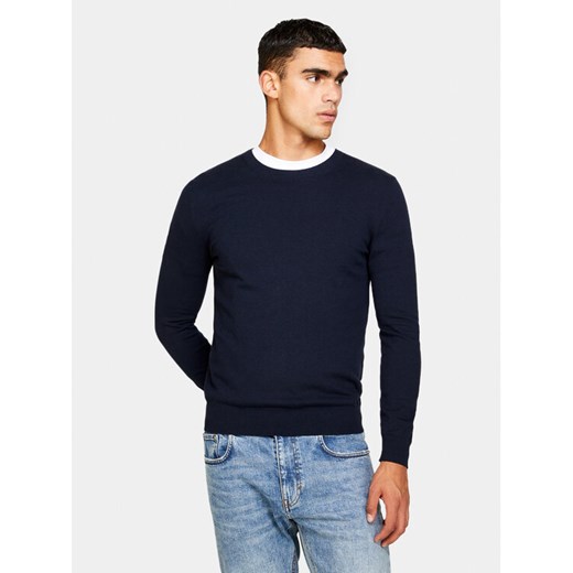 Sisley Sweter 10F2S1C78 Granatowy Slim Fit ze sklepu MODIVO w kategorii Swetry męskie - zdjęcie 182701929