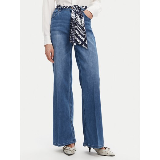 Gaudi Jeansy 511BD26009 Niebieski Wide Leg ze sklepu MODIVO w kategorii Jeansy damskie - zdjęcie 182701949