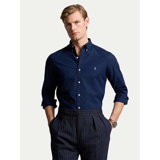 Polo Ralph Lauren Koszula 710928254001 Granatowy Slim Fit ze sklepu MODIVO w kategorii Koszule męskie - zdjęcie 182702029
