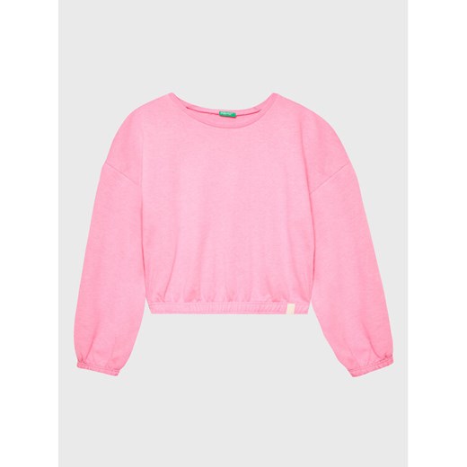 United Colors Of Benetton Bluza 3UHRC10AT Różowy Regular Fit ze sklepu MODIVO w kategorii Bluzy dziewczęce - zdjęcie 182702066