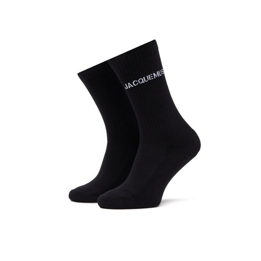 JACQUEMUS Skarpety wysokie damskie 21H213AC003-5000 Czarny ze sklepu MODIVO w kategorii Skarpetki damskie - zdjęcie 182702067