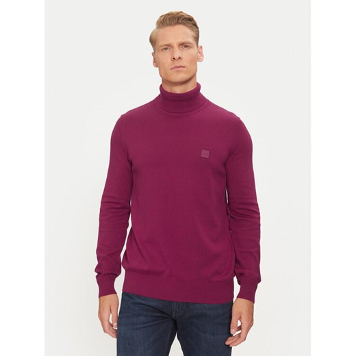 Boss Sweter Akiro S 50527573 Czerwony Regular Fit ze sklepu MODIVO w kategorii Swetry męskie - zdjęcie 182702148