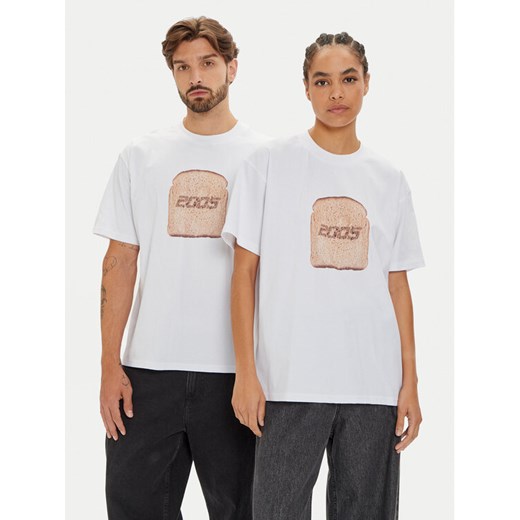 2005 T-Shirt Unisex Kromka Biały Regular Fit ze sklepu MODIVO w kategorii T-shirty męskie - zdjęcie 182702149