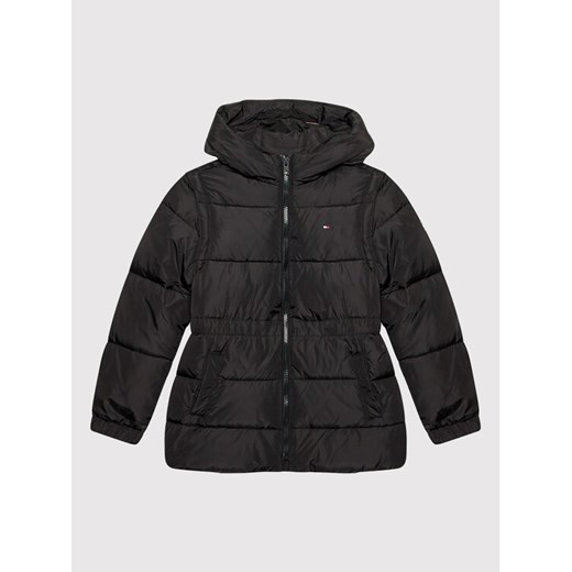 Tommy Hilfiger Kurtka zimowa KG0KG06690 Czarny Regular Fit ze sklepu MODIVO w kategorii Kurtki dziewczęce - zdjęcie 182702249