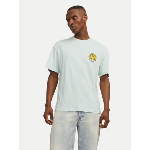 Jack&Jones T-Shirt Jorfrutti 12256926 Niebieski Wide Fit ze sklepu MODIVO w kategorii T-shirty męskie - zdjęcie 182702255