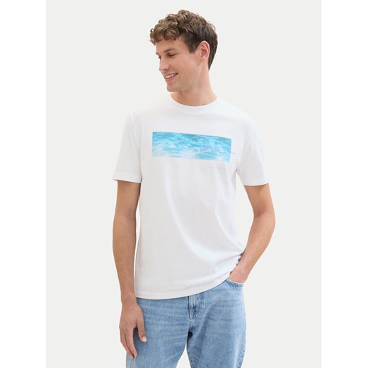 Tom Tailor Denim T-Shirt 1042045 Biały Regular Fit ze sklepu MODIVO w kategorii T-shirty męskie - zdjęcie 182702288