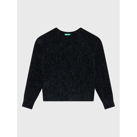 United Colors Of Benetton Sweter 1027C101P Czarny Regular Fit ze sklepu MODIVO w kategorii Swetry chłopięce - zdjęcie 182702338
