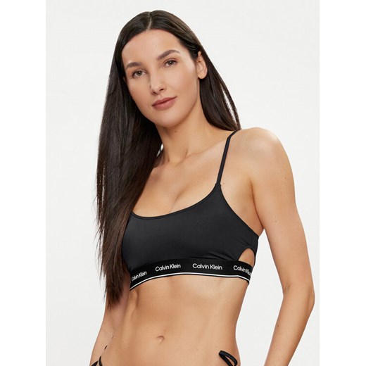 Calvin Klein Swimwear Góra od bikini KW0KW02425 Czarny ze sklepu MODIVO w kategorii Stroje kąpielowe - zdjęcie 182702376