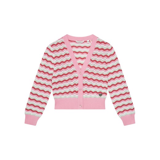 Guess Kardigan J5GR05 Z3MR1 Różowy Regular Fit ze sklepu MODIVO w kategorii Swetry dziewczęce - zdjęcie 182702456