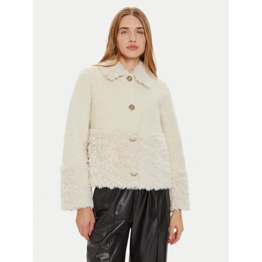 Liu Jo Kożuch WF4369 E0957 Écru Regular Fit ze sklepu MODIVO w kategorii Kożuchy - zdjęcie 182702476