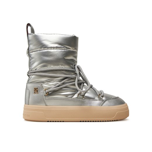 Tommy Hilfiger Śniegowce FW0FW08442 Srebrny ze sklepu MODIVO w kategorii Śniegowce damskie - zdjęcie 182702518