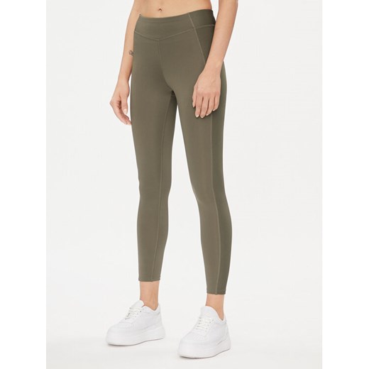 Reebok Legginsy Yoga Performance IM4048 Zielony Fitted Fit ze sklepu MODIVO w kategorii Spodnie damskie - zdjęcie 182702536