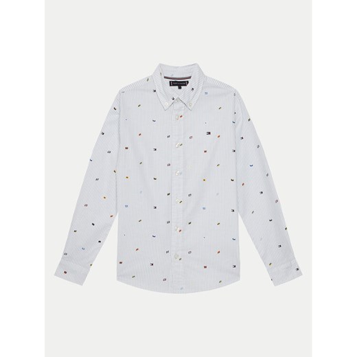 Tommy Hilfiger Koszula KB0KB09555 D Błękitny Regular Fit ze sklepu MODIVO w kategorii Koszule chłopięce - zdjęcie 182702558