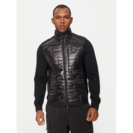 EA7 Emporio Armani Kamizelka 6DPQ06 PNHTZ 1200 Czarny Slim Fit ze sklepu MODIVO w kategorii Kamizelki męskie - zdjęcie 182702559