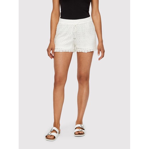 Vero Moda Szorty materiałowe Honey 10190155 Biały Regular Fit ze sklepu MODIVO w kategorii Szorty - zdjęcie 182702657