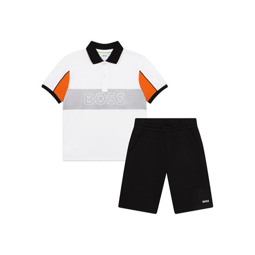 Boss Komplet polo i spodenki J28112 D Czarny Regular Fit ze sklepu MODIVO w kategorii Komplety chłopięce - zdjęcie 182702659