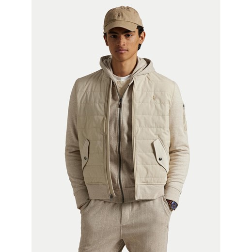 Polo Ralph Lauren Kurtka bomber 710900848004 Beżowy Regular Fit ze sklepu MODIVO w kategorii Kurtki męskie - zdjęcie 182702687