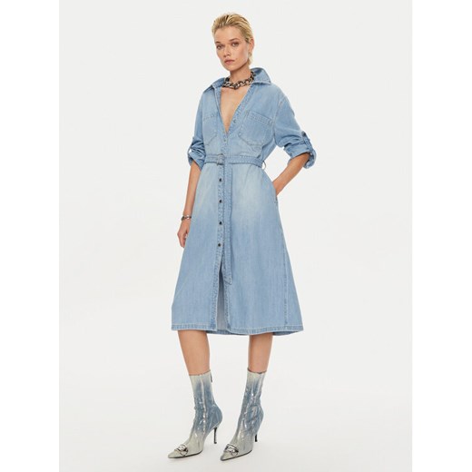Miss Sixty Sukienka jeansowa 6L3DJ7341000 Niebieski Regular Fit ze sklepu MODIVO w kategorii Sukienki - zdjęcie 182702698