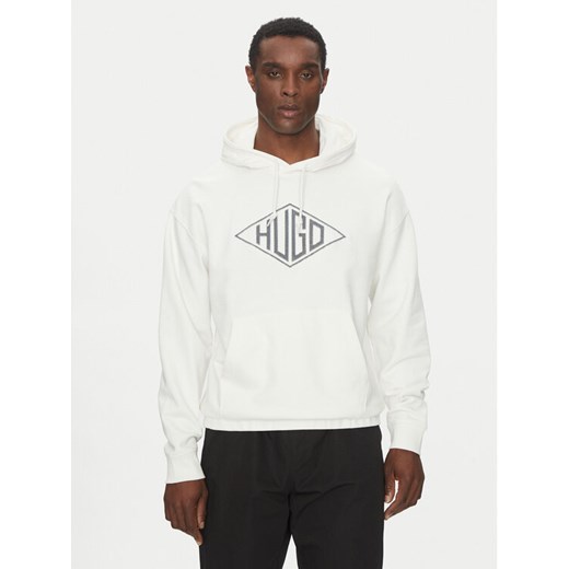 HUGO Bluza Dacorolo 50534947 Beżowy Relaxed Fit ze sklepu MODIVO w kategorii Bluzy męskie - zdjęcie 182702708