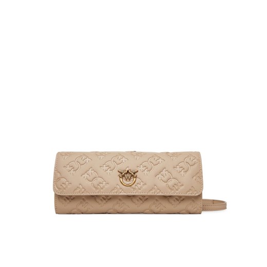 PINKO Duży Portfel Damski Love Tiny Birds Wallet C 103765 A1YB Beżowy ze sklepu MODIVO w kategorii Portfele damskie - zdjęcie 182702737