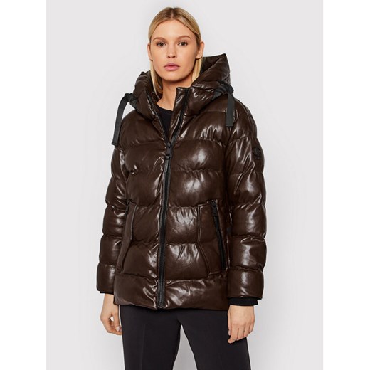 DKNY Kurtka zimowa DL1MUF63 Brązowy Regular Fit ze sklepu MODIVO w kategorii Kurtki damskie - zdjęcie 182702738