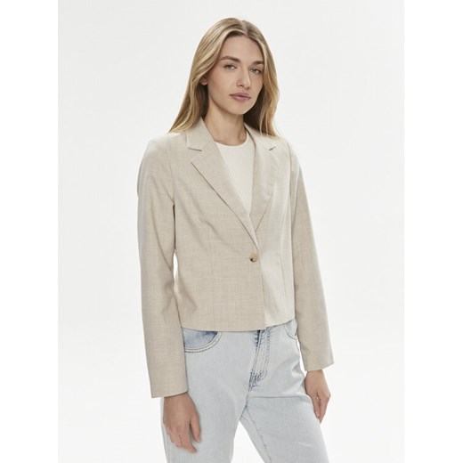 Vero Moda Marynarka Nancy 10304631 Beżowy Slim Fit ze sklepu MODIVO w kategorii Marynarki damskie - zdjęcie 182702739