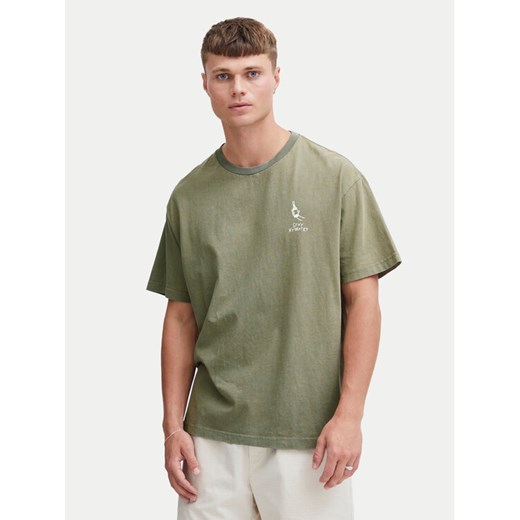 Solid T-Shirt Ismail 21108240 Zielony Regular Fit ze sklepu MODIVO w kategorii T-shirty męskie - zdjęcie 182702755