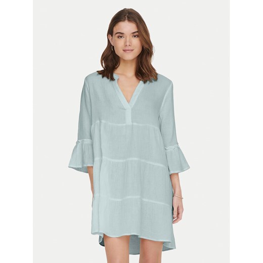 ONLY Sukienka letnia Thyra 15267999 Zielony Regular Fit ze sklepu MODIVO w kategorii Sukienki - zdjęcie 182702769