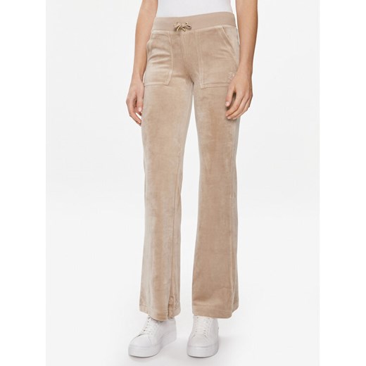Juicy Couture Spodnie dresowe Layla JCSEBJ001G Brązowy Regular Fit ze sklepu MODIVO w kategorii Spodnie damskie - zdjęcie 182702799