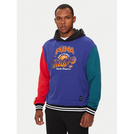 Puma Bluza Bandwagon 627216 Kolorowy Relaxed Fit ze sklepu MODIVO w kategorii Bluzy męskie - zdjęcie 182702829